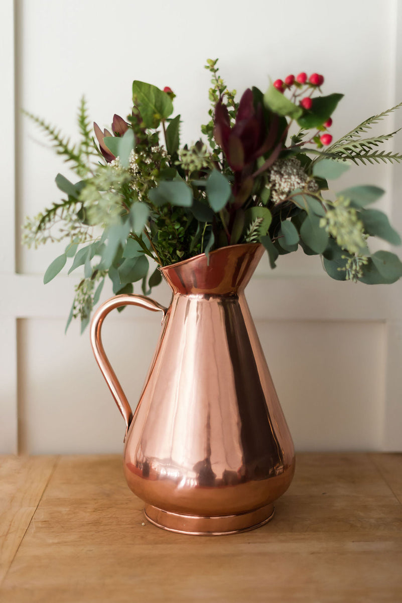 Large Copper Heirloom Vase – Lily & Marigold Home + Design