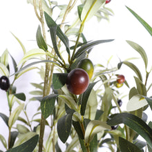 Load image into Gallery viewer, Artificial Olive Tree in Black Plastic Pot, 1pc/set: 7'