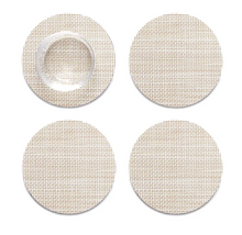 Load image into Gallery viewer, Mini Basketweave Parchment Coasters (Set of 4)