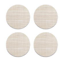 Load image into Gallery viewer, Mini Basketweave Parchment Coasters (Set of 4)