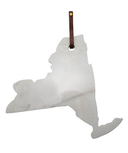 Load image into Gallery viewer, Lg Polished Marble New York Cutting Board w/ Leather belt