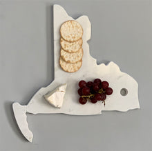 Load image into Gallery viewer, Lg Polished Marble New York Cutting Board w/ Leather belt