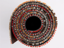 Load image into Gallery viewer, Pop Stripe Shag Big Mat Paprika