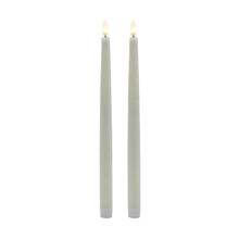 Load image into Gallery viewer, 2 pc Tall White Flameless Taper Candle