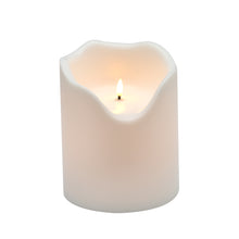 Load image into Gallery viewer, Indoor/Outdoor Wavy Edge Basic Candle - White
