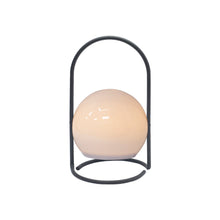 Load image into Gallery viewer, Gray Flameless Outdoor Lantern Circular Candle