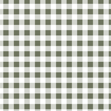 Load image into Gallery viewer, Keepsake Jar Linen Adult Apron in Olive Mini Gingham