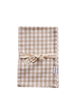 Load image into Gallery viewer, Set of 2 Beige Gingham Kitchen Dish Towels