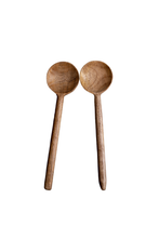 Load image into Gallery viewer, Set of 2 Mango Wood Serving Spoons