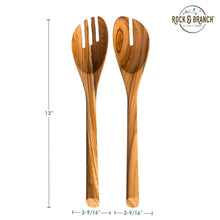 Load image into Gallery viewer, Rock & Branch® Olive Wood Salad Serving Set