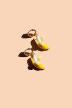 Load image into Gallery viewer, Gwen Hoop Earrings - 18K Gold Plated and Banana