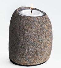 Load image into Gallery viewer, Stoneshard Carved Riverstone Candleholder