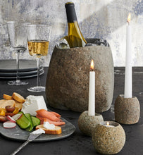 Load image into Gallery viewer, Stoneshard Carved Riverstone Candleholder