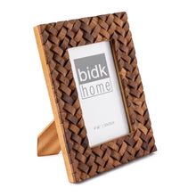 Load image into Gallery viewer, Brown Criss Cross Picture Frames