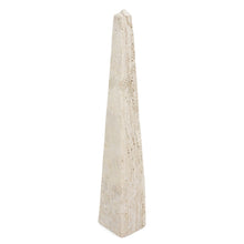 Load image into Gallery viewer, Travertine Obelisk Decorative Object