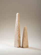 Load image into Gallery viewer, Travertine Obelisk Decorative Object