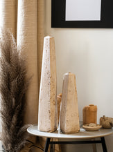 Load image into Gallery viewer, Travertine Obelisk Decorative Object