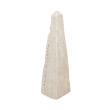 Load image into Gallery viewer, Travertine Obelisk Decorative Object
