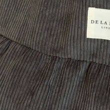 Load image into Gallery viewer, Corduroy Medium Ruffle Tote Bag – Charcoal Gray (Boni)