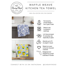 Load image into Gallery viewer, Pumpkin Fall Botanical Floral Autumn Kitchen Towel Waffle
