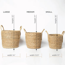 Load image into Gallery viewer, Seagrass Basket with Handles