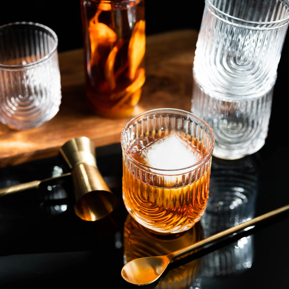 Set of 4 Art Deco Cocktail Glasses – Lily & Marigold Home + Design