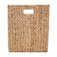 Load image into Gallery viewer, Hand-Woven Water Hyacinth & Metal Tray/Magazine Holder