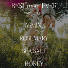 Load image into Gallery viewer, Best Mom Ever Soy Candle - Pink Matte Jar - 15 oz (Wildflowers and Salt)