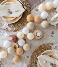 Load image into Gallery viewer, Cotton String Lights- Creamy