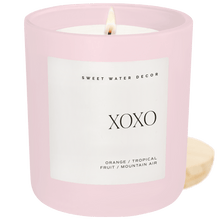 Load image into Gallery viewer, XOXO Soy Candle - Pink Matte Jar - 15 oz (Island Air)