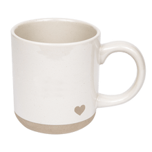 Load image into Gallery viewer, Heart 14oz. Stoneware Coffee Mug