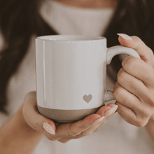 Load image into Gallery viewer, Heart 14oz. Stoneware Coffee Mug