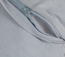 Load image into Gallery viewer, 20" Square Cotton Double Cloth Pillow w/ Ruffled Edge