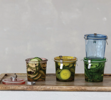 Load image into Gallery viewer, Food Storage Jar with Lid, Rubber Seal & Metal Clamps