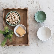 Load image into Gallery viewer, Mango Wood Scalloped Tray