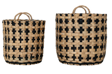Load image into Gallery viewer, Woven Water Hyacinth Baskets w/ Handles