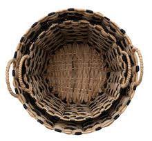 Load image into Gallery viewer, Woven Water Hyacinth Baskets w/ Handles