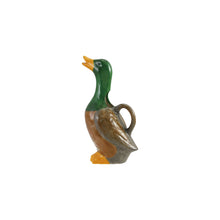 Load image into Gallery viewer, 12 oz. Hand-Painted Stoneware Duck Shaped Pitcher