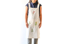 Load image into Gallery viewer, Botanical Embroidered Apron