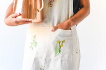 Load image into Gallery viewer, Botanical Embroidered Apron