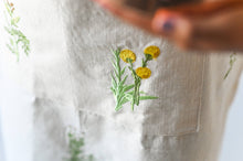 Load image into Gallery viewer, Botanical Embroidered Apron