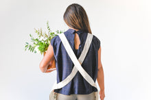 Load image into Gallery viewer, Botanical Embroidered Apron
