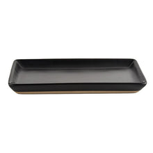 Load image into Gallery viewer, Black Stoneware Tray