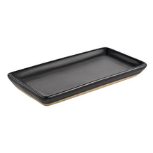 Load image into Gallery viewer, Black Stoneware Tray