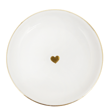 Load image into Gallery viewer, Gold Heart Jewelry Dish