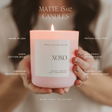 Load image into Gallery viewer, XOXO Soy Candle - Pink Matte Jar - 15 oz (Island Air)