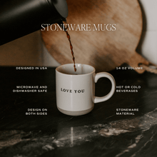 Load image into Gallery viewer, Heart 14oz. Stoneware Coffee Mug