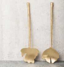 Load image into Gallery viewer, Set Of 2 Leaf Salad Servers In Giftbox