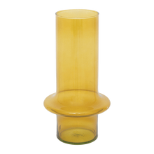Load image into Gallery viewer, Recycled Glass Vase Yellow Yolk