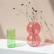 Load image into Gallery viewer, Vase Recyled Glass Bulb Branded Apricot